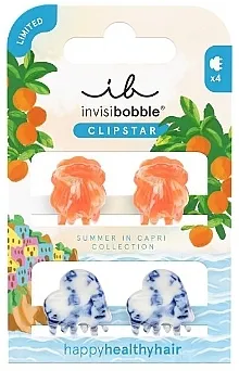 Invisibobble Clipstar S SIC Mediterranean Minis Set šnalica za kosu, 4 kom.