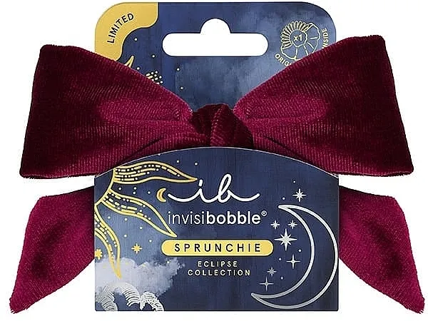 Invisibobble Original Eclipse Velvet Grace Spruncie Somotska gumica za kosu sa mašnom