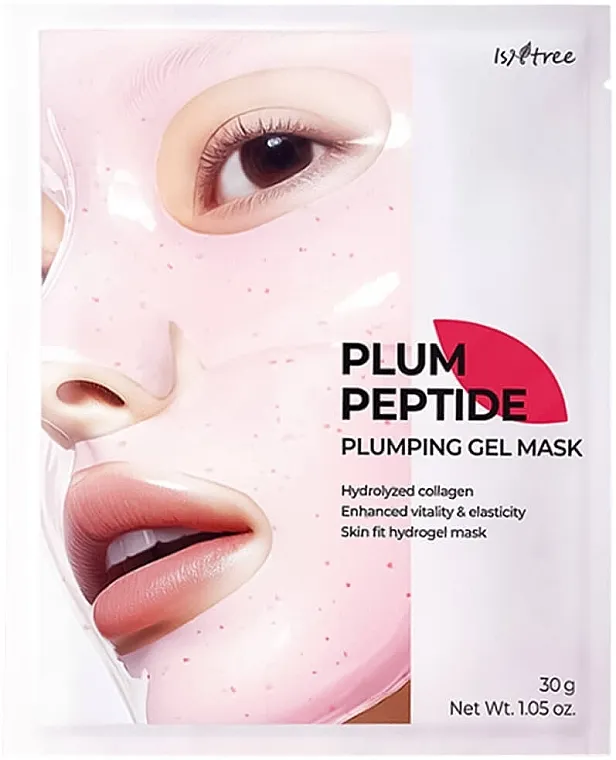 IsNtree Plum Peptide Plumping Gel Mask Hidrogelska maska za lice