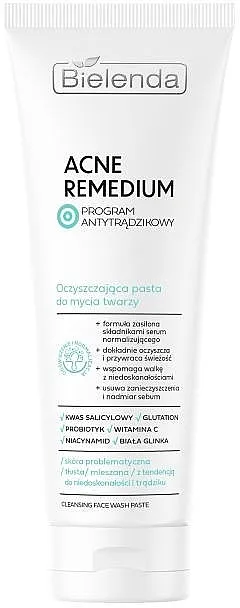 Čisteća pasta za pranje lica Bielenda Acne Remedium Cleansing Facial Wash Paste