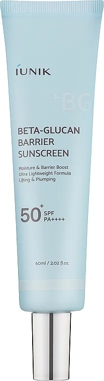 IUNIK Beta Glucan Beta Glucan Barrier Sunscreen SPF 50+ PA+++ Krema za lice sa beta-glukanom protiv sunca