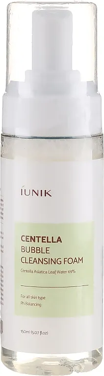 IUNIK Centella Bubble Cleansing Foam Umirujuća pjena s centellom