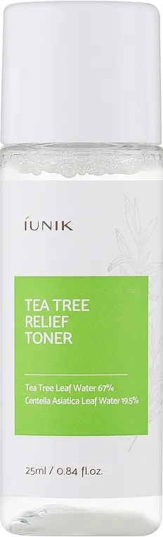 iUNIK Tea Tree Relief Toner (mini) Umirujući tonik za lice sa ekstraktom čajevca