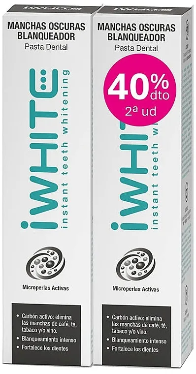 iWhite Dark Stain Whitener Pack (toothpaste/2x75ml) Set zubnih pasti