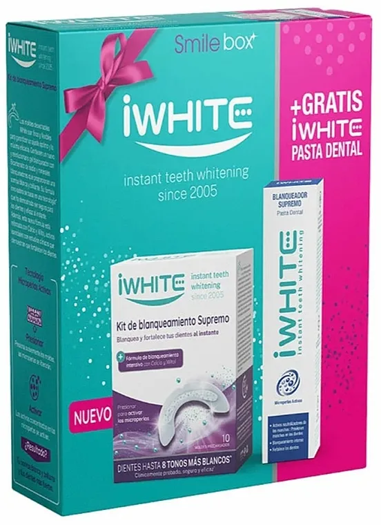 IWhite Smile Box (toothpaste/75ml + tooth/form/10pcs) Set