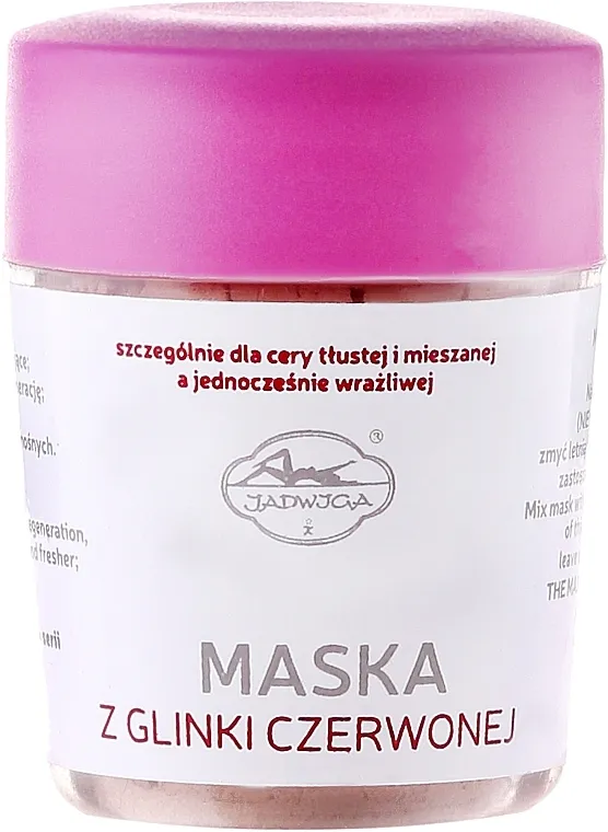 Jadwiga Face Mask Maska za lice, sa crvenom glinom