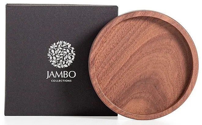 Jambo Collections Walnut Candle Plate Drveni svećnjak, veličina XS, 115 mm