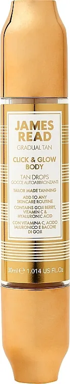 James Read Gradual Tan Click &amp; Glow Body Tan Drops Stik za samopotamnjivanje tela