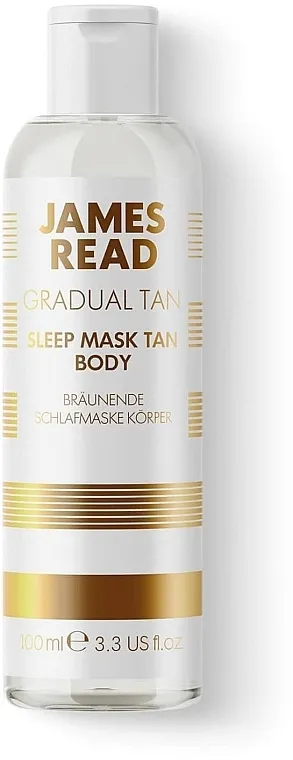 James Read Gradual Tan Sleep Mask Tan Body Noćna maska za tijelo "Njega i tamnjenje"