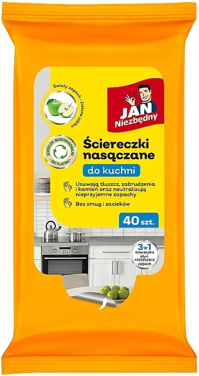 Jan Niezbedny Kuhinjske maramice u vlažnim oblogama, 40 kom.