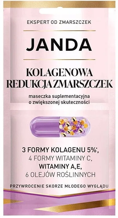 Janda Collagen Wrinkle Reduction Supplementation Mask Kolagena maska za lice