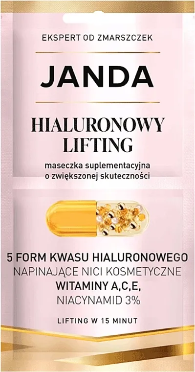 Janda Hyaluron Lifting Supplementation Mask Podmlađujuća maska sa hijaluronskom kiselinom za lice
