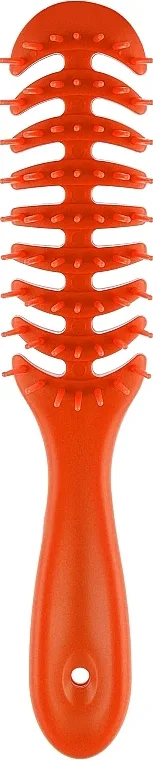 Janeke Brush With Soft Moulded Tips Četka-riblja kost, narandžasta