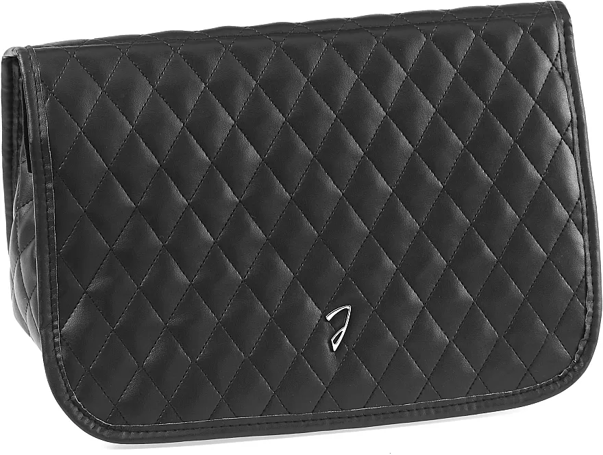 Janeke Chic Big Pouch with Hook Kozmetička torbica prošivena 21.5x27.5x10 cm, A6114VT, crna