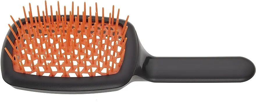 Janeke CurvyM Extreme Volume Brush Češalj za kosu, crno-narandžasti