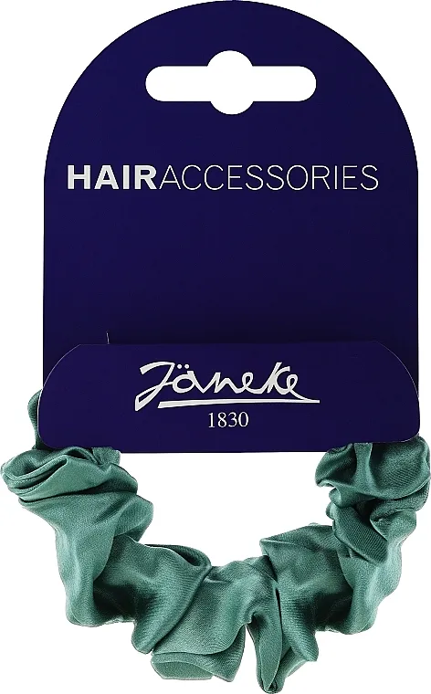 Janeke Elastic Scrunchie Tkaninska gumica za kosu CM7000, svetlo smaragdna