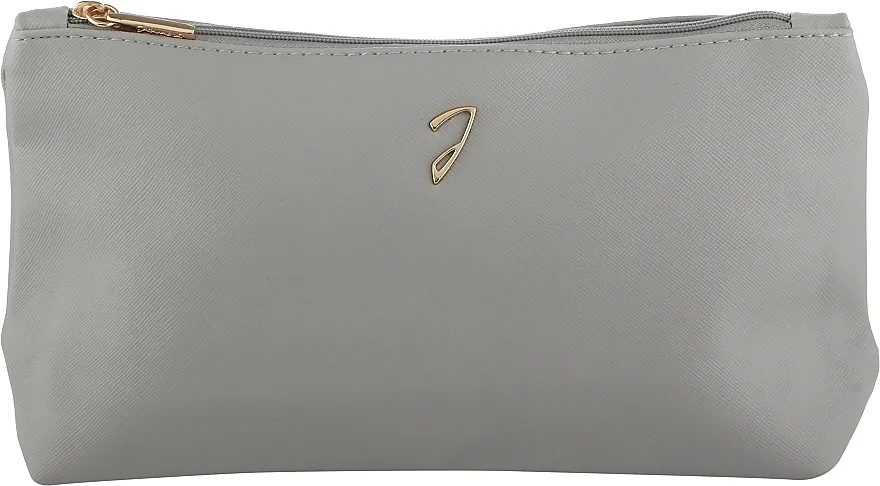 Janeke Grey Pouch Medium Siva, srednja kozmetička torba