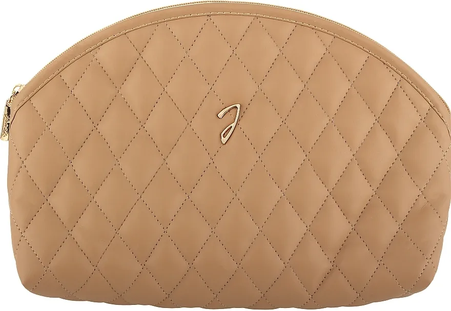 Janeke Large Quilted Pouch leather color Prošivena kozmetička torbica, A6112VT CUO, smeđa