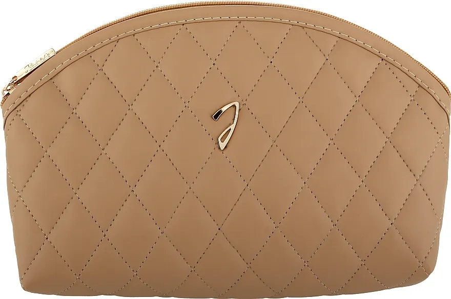 Janeke Medium quilted pouch, leather color Prošivena kozmetička torbica, A6111VT CUO, smeđa