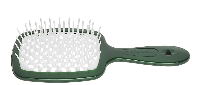 Janeke Superbrush Small Četka za kosu, zeleno-bela