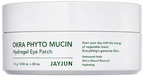 Jayjun Okra Phyto Mucin Hydrogel Eye Patch Hidrogel flasteri protiv starenja s fitomucinom bamije