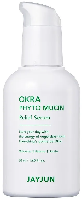 JayJun Okra Phyto Mucin Relief Serum Serum za lice s fitomucinom