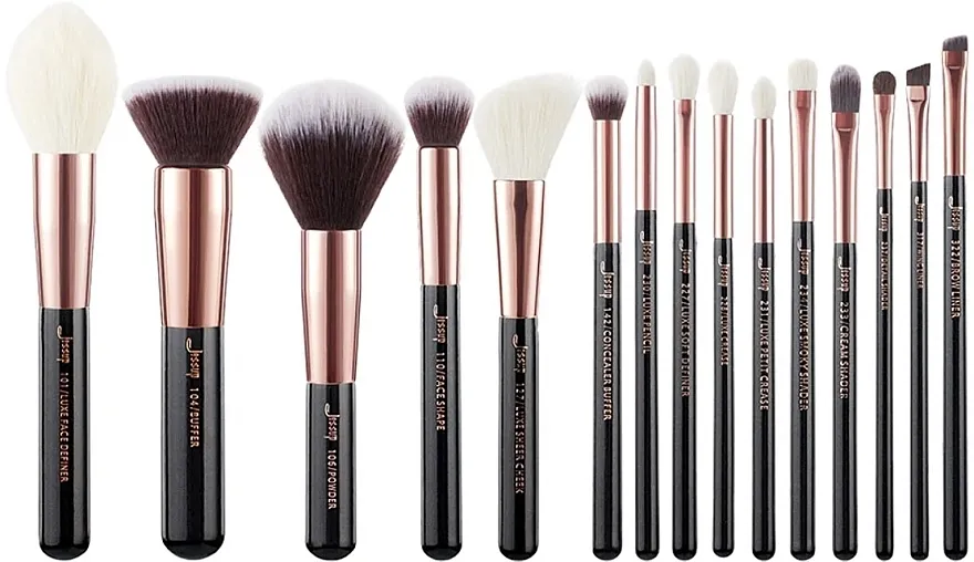Jessup Essential Makeup Brush Set Set četkica za šminkanje, T160, 15 kom.