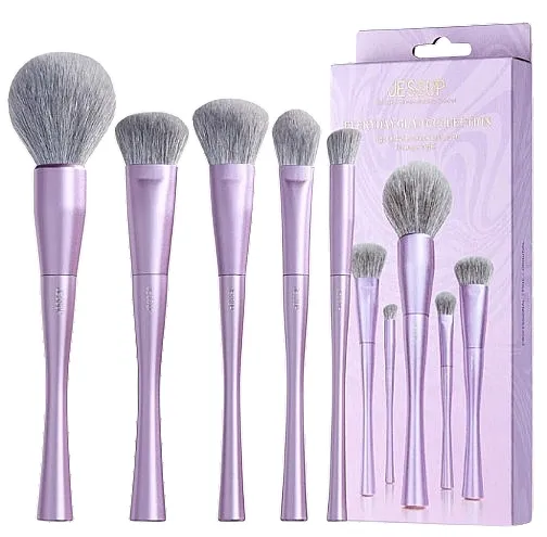 Jessup Luxury Purple Face Makeup Brush Set Set četkica za šminkanje, T514, 5 kom.