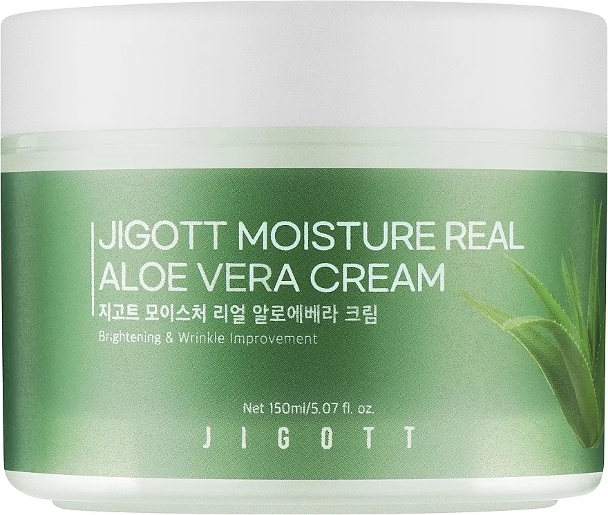Jigott Moisture Real Aloe Vera Cream Hidratantna krema za lice sa alojom