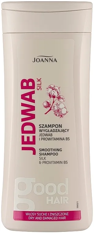 Joanna Jedwab Silk Smoothing Shampoo Šampon s učinkom zaglađivanja sa svilom za suhu i oštećenu kosu