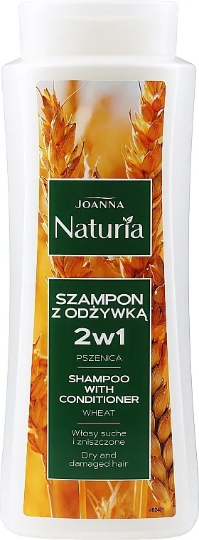 Joanna Naturia Shampoo With Conditioner With Wheat Šampon regenerator sa pšenicom za suhu i farbanu kosu