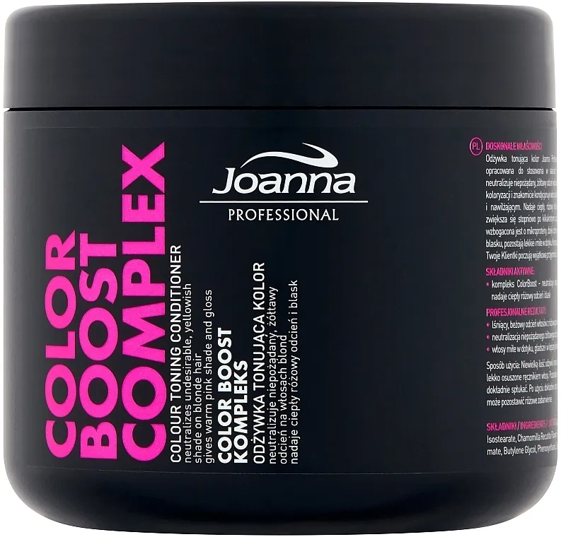 Joanna Professional Color Boost Complex Conditioner Tonirajući regenerator za plavu kosu
