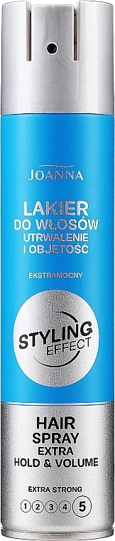 Joanna Styling Effect Hold &amp; Volume Hair Spray Extra Strong Lak za kosu ekstra jakog učvršćivanja za dodavanje volumena kosi