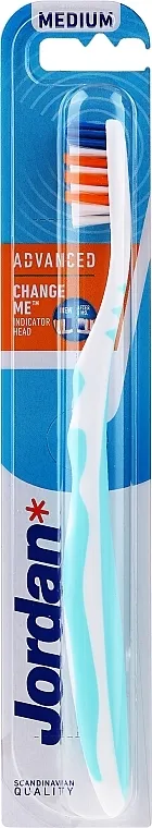 Jordan Advanced Medium Četkica za zube Medium Advanced, plava