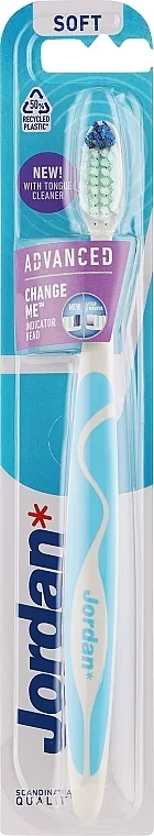 Jordan Advanced Soft Toothbrush Napredna četkica za zube, mekana, plavo-bela