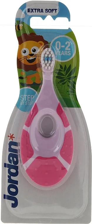 Jordan Step By Step Soft Dečja četkica za zube Korak po korak, 0-2 godine, roze