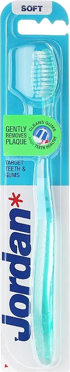 Jordan Target Teeth &amp; Gums Soft Četkica za zube meka Target, zelena