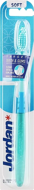 Jordan Target Teeth &amp; Gums Soft Četkica za zube meka Target, svetloplava