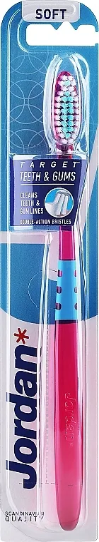 Jordan Target Teeth &amp; Gums Soft Četkica za zube, soft Target, roze