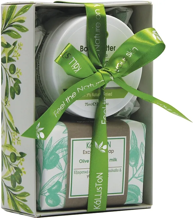 Kalliston Donkey Milk Gift Box (b/butter/75ml + soap/100g) Set