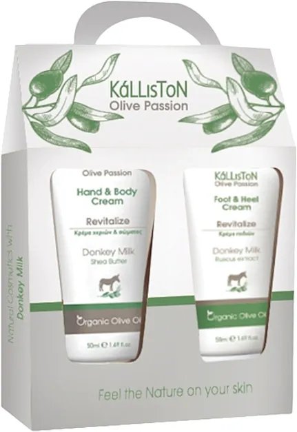 Kalliston Donkey Milk (h/cr/50ml + f/cr/50ml) Set