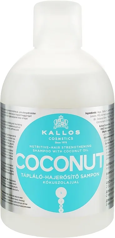 Kallos Cosmetics Coconut Shampoo Hranjivi i jačajući šampon s kokosovim uljem