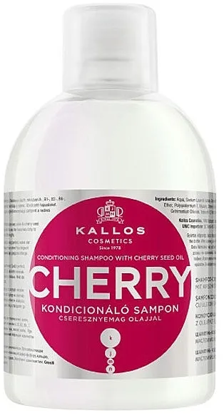 Kallos Cosmetics Conditioning Cherry Shampoo Šampon regenerator za suhu i oštećenu kosu sa uljem koštica višnje