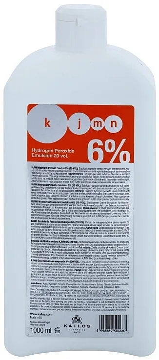 Kallos Cosmetics KJMN Hydrogen Peroxide Emulsion Oksidator za kosu 6%