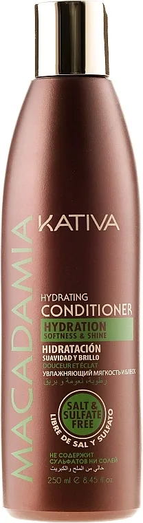 Kativa Macadamia Hydrating Conditioner Hidratantni regenerator za normalnu i oštećenu kosu