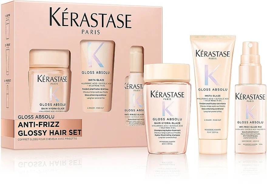 Kerastase Gloss Absolu Discovery Set (shm/80ml + cond/75ml + h/spray/45ml)
