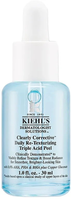 Kiehl's Clearly Corrective Daily Retexturizing Triple Acid Peel Piling za reteksturisanje sa trostrukom kiselinom