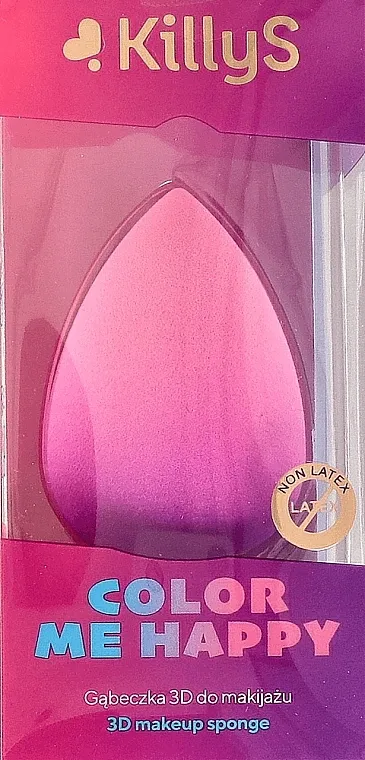 Killys 3D Makeup Sponge Color Me Happy Spužvica za šminkanje 3D, roza