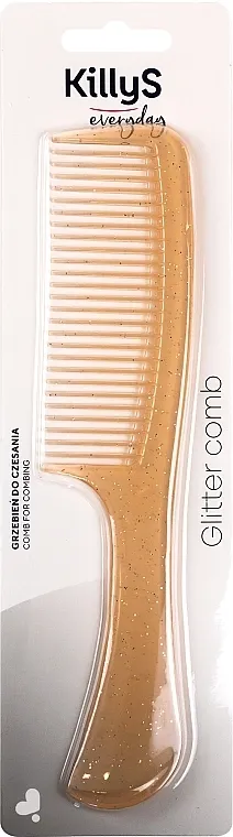 KillyS Glitter Comb Šljokičasti češalj za kosu, žuti