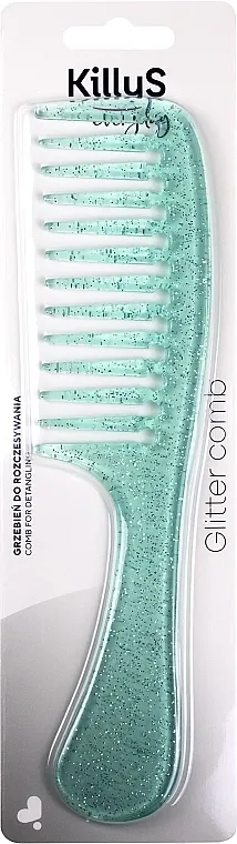 KillyS Glitter Comb Šljokičasti zeleni češalj za kosu
